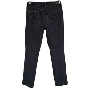 Levis 505 Straight Leg Charcoal‎ Black Jeans Size 4M Flap Pocket Grunge Punkrock